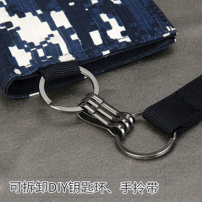 韩版亚麻短款手拎薄男孩学生钱包 圣嘉禾箱包钱包