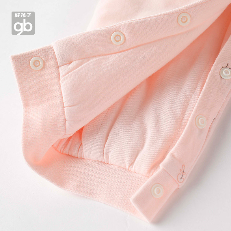goodbaby婴儿开襟男童夹棉保暖爬服 好孩子童装旗舰连身衣/爬服/哈衣