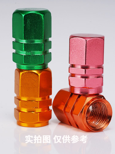 铝合金汽车轮胎气门嘴帽子个性通用型气门芯真空胎胎压监测气嘴盖 - 图2