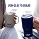Stainless steel tea mug with handle
