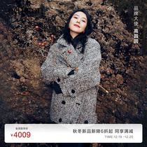 (HIGH ROUND THE SAME SUM) edition2023 Winter new profile Yak Floss Coat EBC4COT011