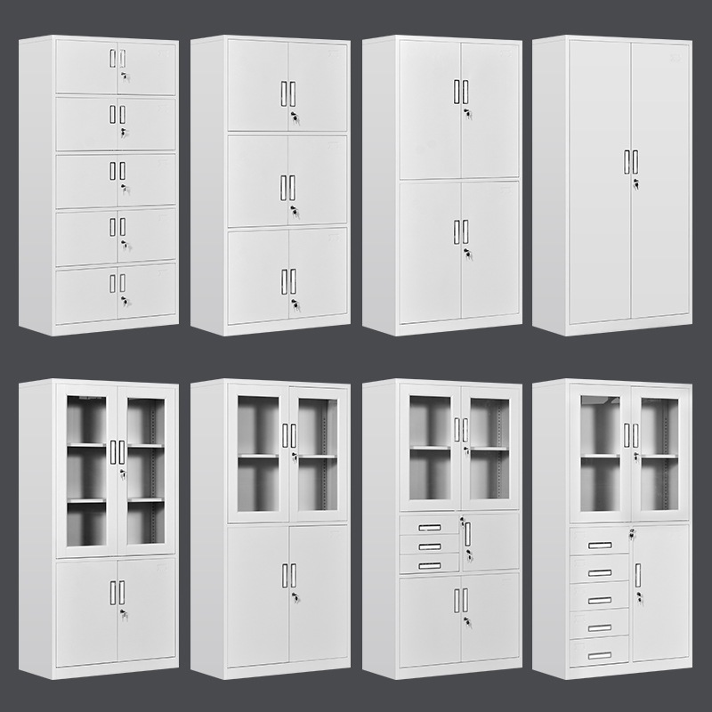 广州文件柜铁皮柜矮柜资料柜档案柜办公室财务凭证柜储物柜子带锁-图1