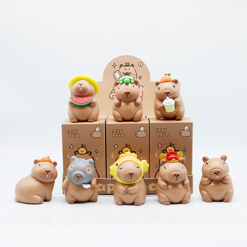 日常卡皮巴拉盲盒卡通可爱水豚公仔潮玩夹娃娃机创意实心礼物,淘宝优惠券,粉丝福利购,淘宝优惠卷