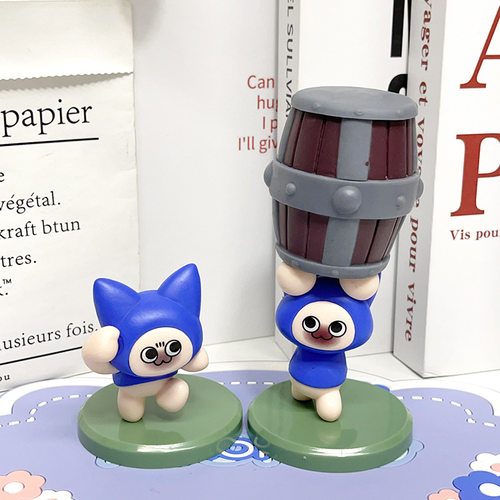 现货怪物猎人：崛起艾露猫呆猫咪手办模型桌面摆件公仔玩具礼物 - 图2