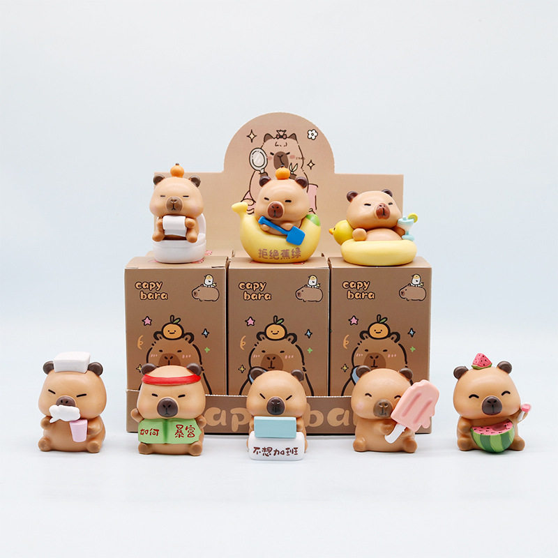 日常卡皮巴拉盲盒卡通可爱水豚公仔潮玩夹娃娃机创意实心礼物,淘宝优惠券,粉丝福利购,淘宝优惠卷