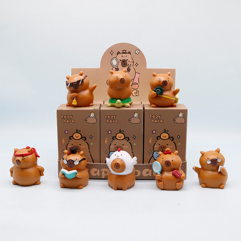 日常卡皮巴拉盲盒卡通可爱水豚公仔潮玩夹娃娃机创意实心礼物,淘宝优惠券,粉丝福利购,淘宝优惠卷