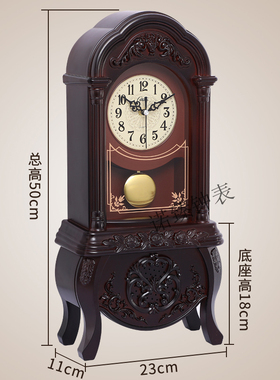 康巴丝欧式复古座钟大号台钟