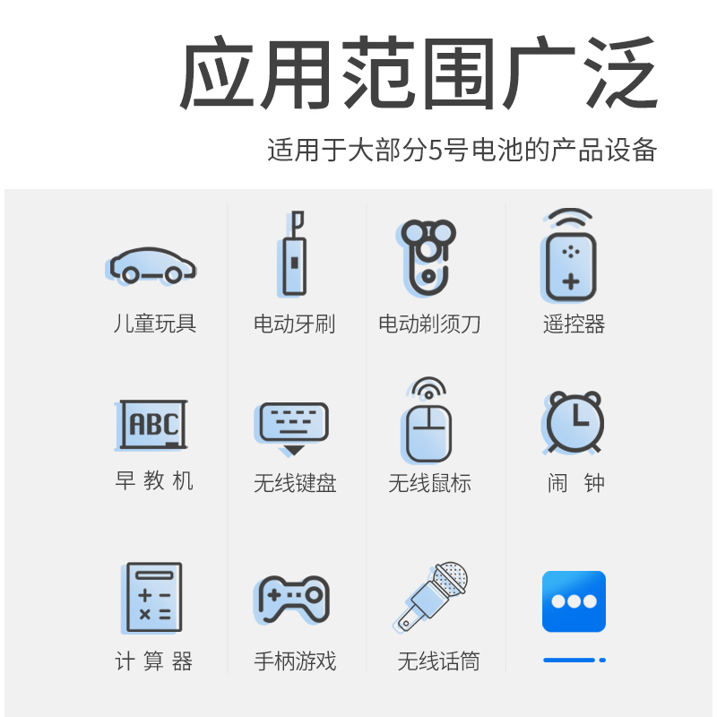 倍量5号充电电池大容量家庭KTV音响套装点歌机无线话筒玩具闪光灯相机五号专用镍氢电池可替代1.5v锂干电池-图2