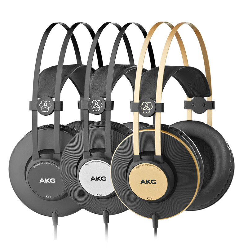 AKG/爱科技 K52/K72/K92专业头戴封闭式手机电脑音乐hifi耳机 - 图2