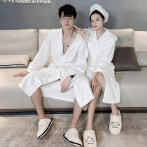 Bathrobe Girl Four Seasons Universal 2023 Spring autumn season Pure cotton long sleeves Daily Bathrobe lovers pyjamas sleeping robes for spring and summer bathrobes