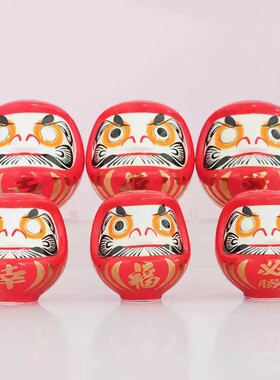 红色达摩店铺开业送礼家居工艺品