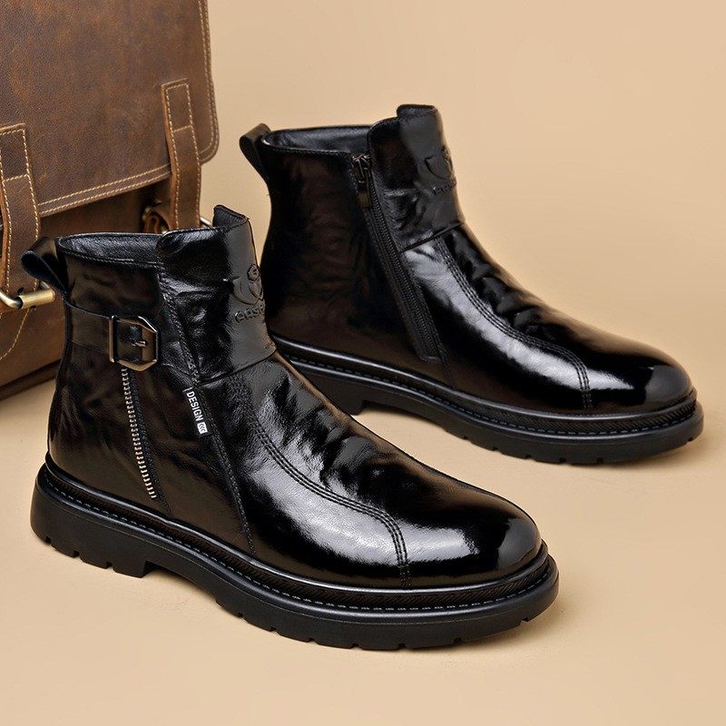 男士真皮马丁靴2025新款秋冬季英伦风加绒工装靴头层牛皮高帮皮靴,淘宝优惠券,粉丝福利购,淘宝优惠卷