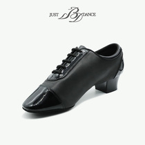 JustBddance Betty Dance Shoes Latin Dance Shoes Male Adult Black National Standard Dance Shoes Soft Bottom Dancing Shoes B478