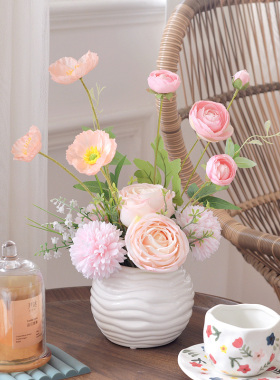 馨曼尔仿真花餐桌花艺