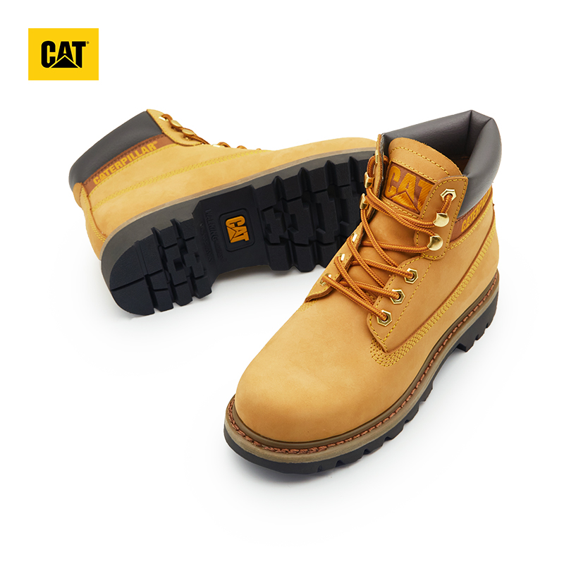【升级款】CAT卡特春夏男女同款经典大黄靴防泼溅户外工装靴