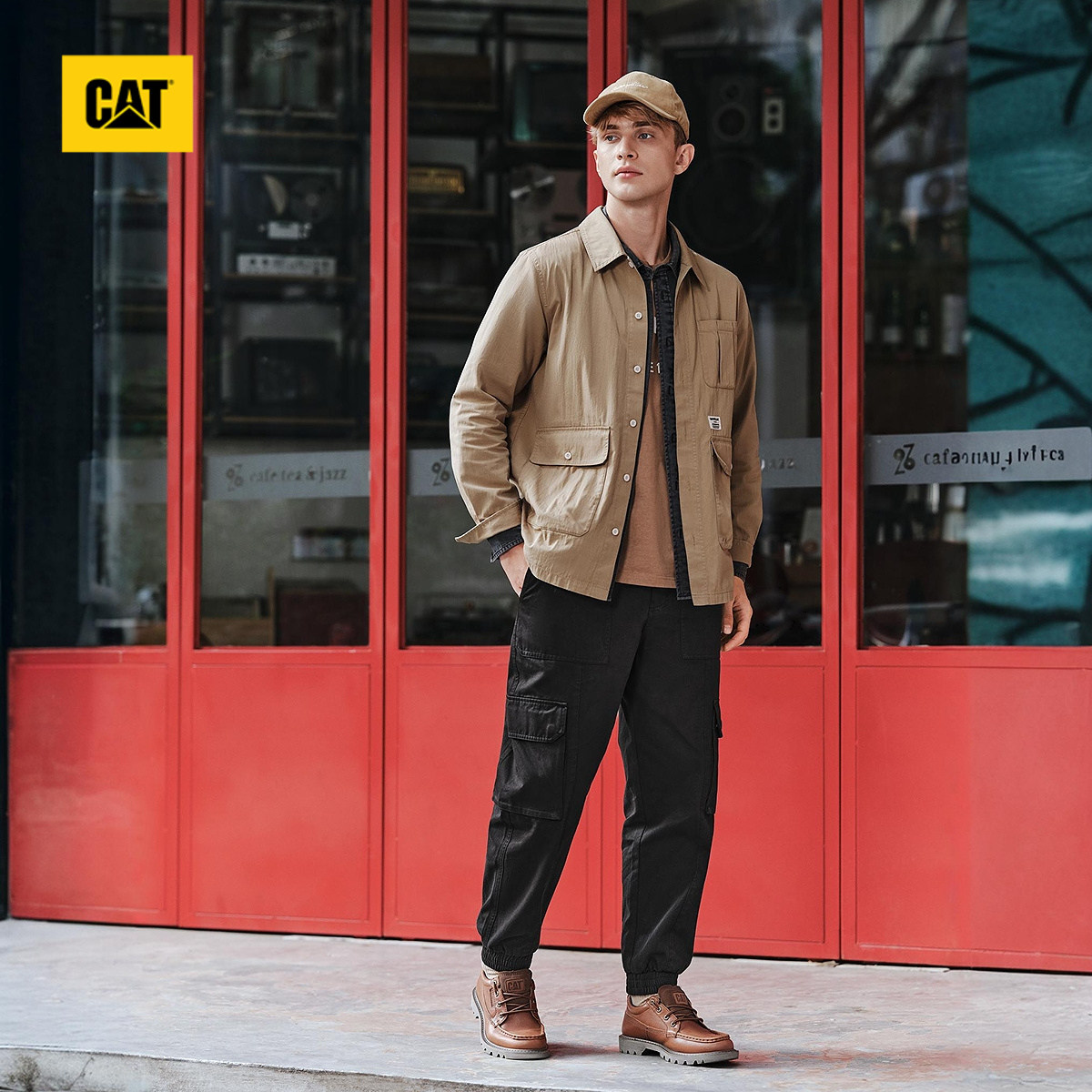 CAT卡特25秋冬新品男士户外百搭宽松收脚多色休闲长裤工装裤,淘宝优惠券,粉丝福利购,淘宝优惠卷