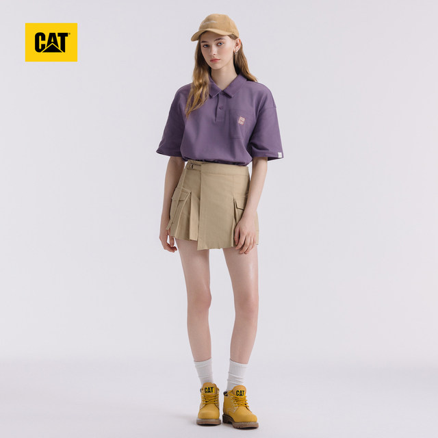 CAT Carter new women's shoes outdoor casual classic cowhide mid-top rhubarb boots fashionable women's boots workwear Martin boots