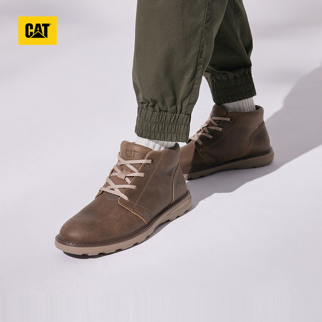 CAT Carter ຜູ້ຊາຍໃນພາກຮຽນ spring ສະດວກສະບາຍການເດີນທາງນອກປົກກະຕິ cowhide ເກີບໃສ່ເກີບເກີບບາດເຈັບແລະ