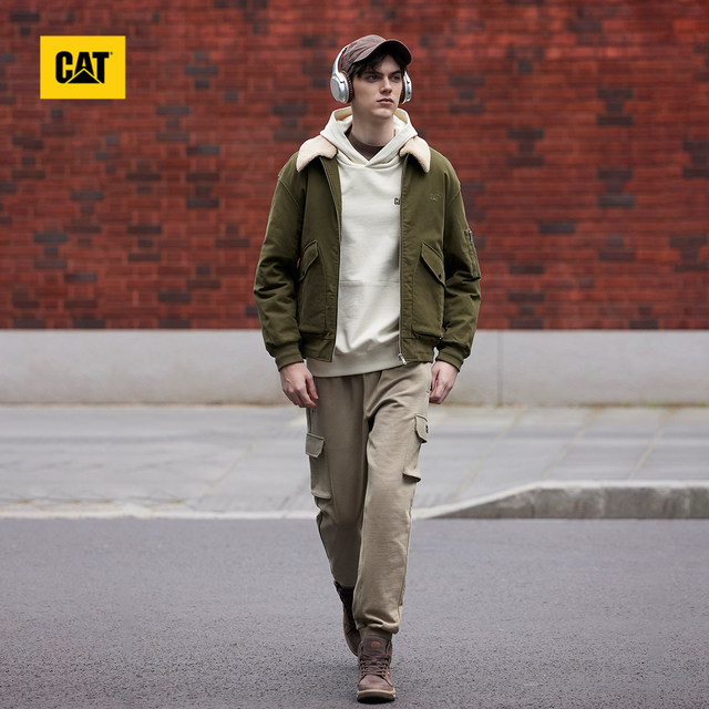 CAT Carter spring and summer men's outdoor leather high-top casual shoes sports shoes round-toe commuter shoes flat-heeled outdoor boots