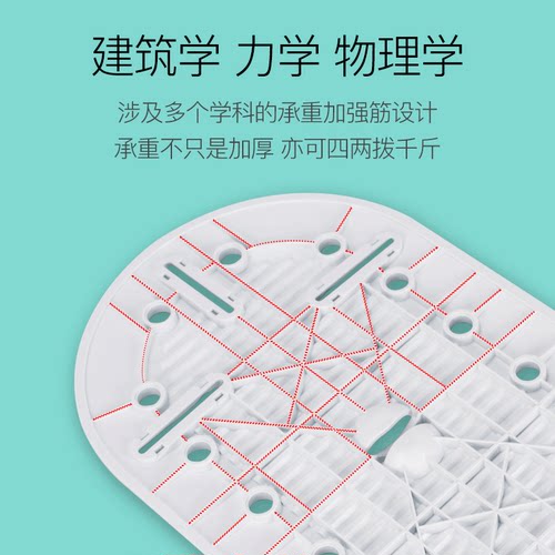 蹲便器盖板厕所蹲坑盖便池承重盖子踏板卫生间防堵盖板通用防臭器 - 图2