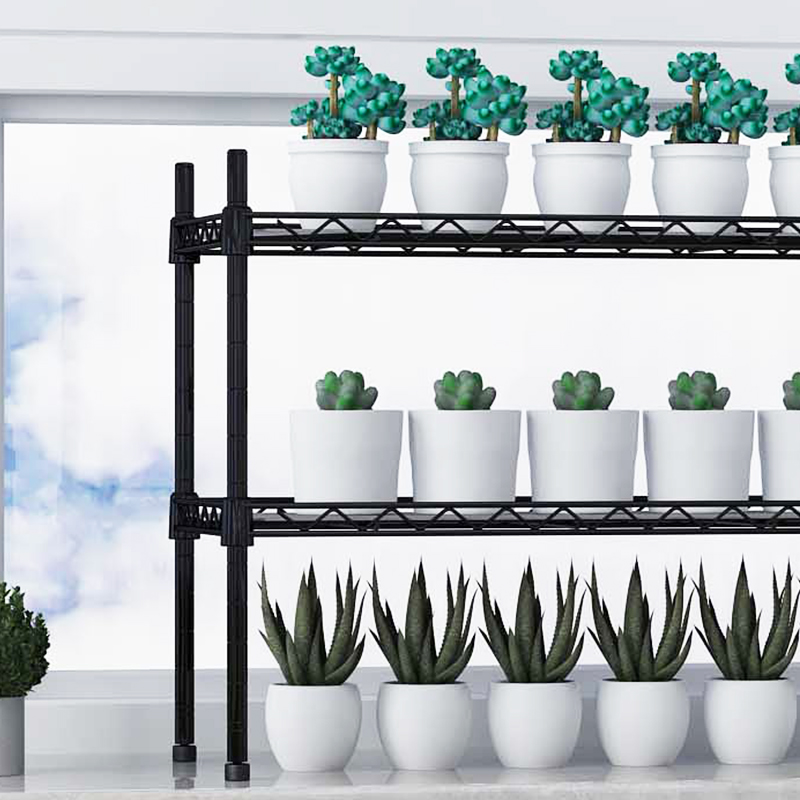 黑色铁艺双层花架窗台阳台室内小花架绿植盆栽多肉小花架,淘宝优惠券,粉丝福利购,淘宝优惠卷