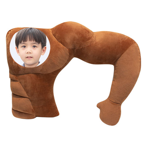 diy定制可印照片手臂睡觉肌肉男朋友抱枕公仔玩偶毛绒玩具生日女 - 图3