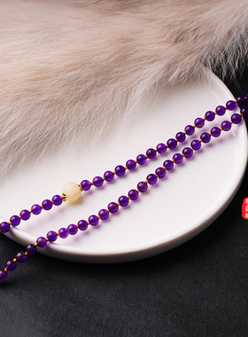 原创乌拉圭紫水晶气质款首饰套装