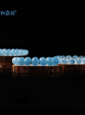 和嘉裕2021新品大尺寸冰种海蓝宝