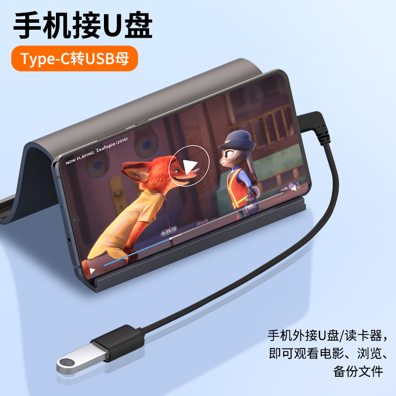 适用Type c转USB3.0母头C口to转换器USBC小头otg转接头华为手机Tpyec车载充电tapyc接口数据线苹果电脑笔记本 - 图2