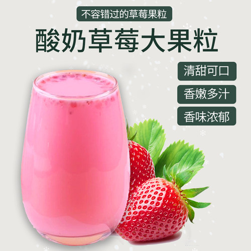 商用家用榴莲芒果味大果粒酸奶粉含冻干果粒鲜奶吧手摇酸奶粉原料 - 图0