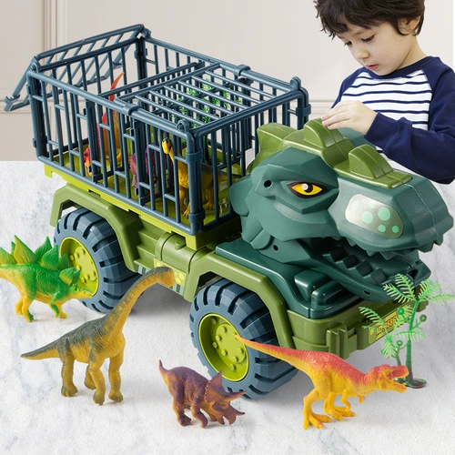 Детский динозавр, игрушечная машина для мальчиков, большой комплект, экскаватор, 3 лет