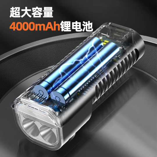 自行车灯夜骑前灯喇叭一体儿童骑行手电筒夜间骑行单车照明配件