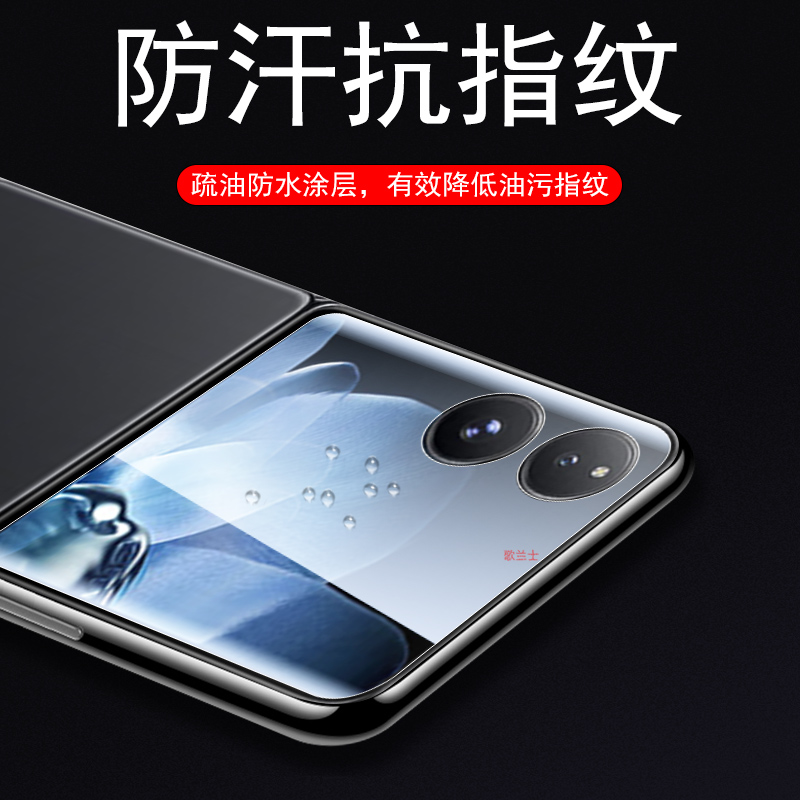 适用于小米mixflip2外屏膜mix手机flip2保护屏幕钢化mixfilp折叠屏款filp后副模max二前水凝flp内软膜小贴膜 - 图0