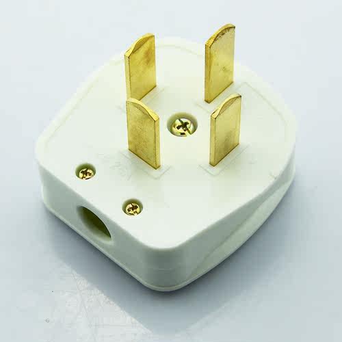 明装 380V 25A 16A 三相四线大功率扁四插插头 工业电源插头插座 - 图1