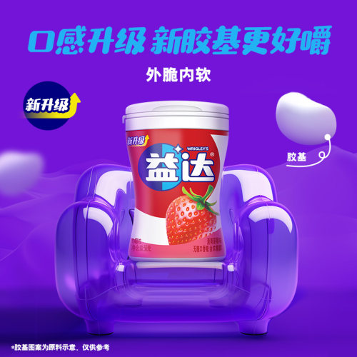 益达无糖口香糖木糖醇40粒*8零食清新口气糖果休闲小吃 - 图3