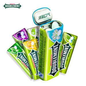 绿箭薄荷糖口香糖铁盒约35粒6瓶装