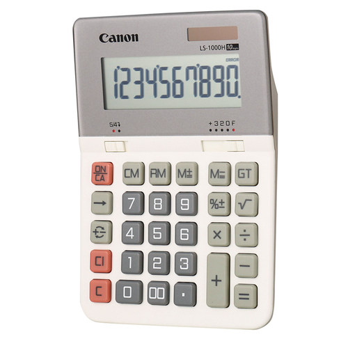Canon佳能LS-1000H台式10位显示计算器办公日常商务中号计算机LS1000H - 图1