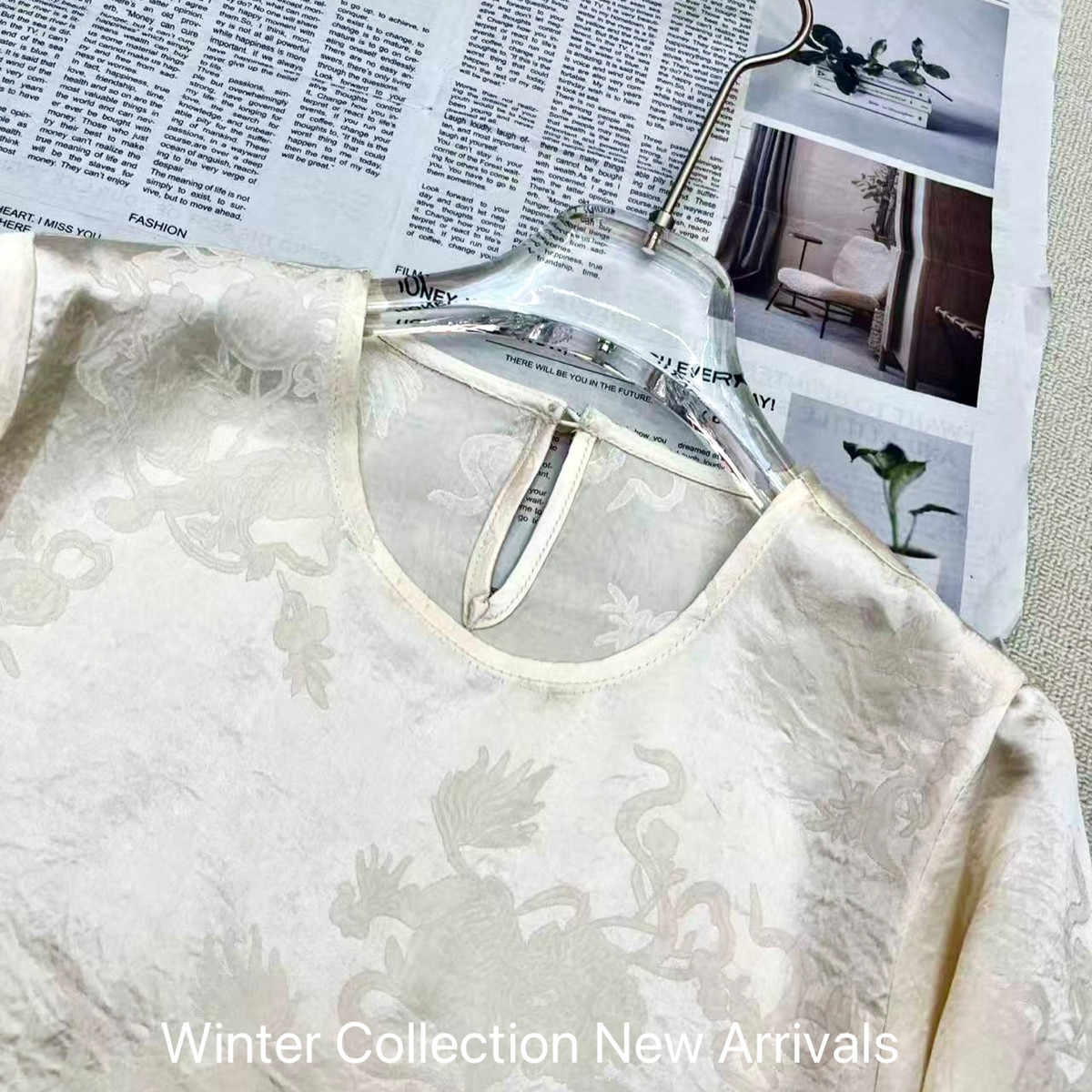 诺诺26年早春中式重工刺绣穿珠提花上衣小衫（含70真丝）ys-3356,淘宝优惠券,粉丝福利购,淘宝优惠卷