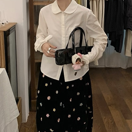 诺诺设计店生拒绝刻版挖掘新意利落干练减龄版娃娃翻领衬衫A9559,淘宝优惠券,粉丝福利购,淘宝优惠卷