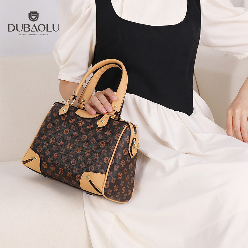 dubaolu /都宝路手提老花波士顿包 dubaolu锋宁女士包袋