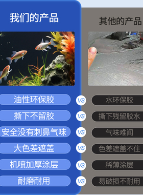 鱼缸背景装饰贴纸纯黑色贴膜