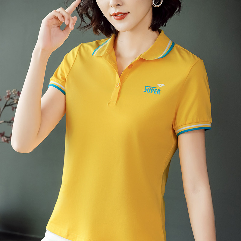 纯棉翻领保罗定制2020夏季polo衫 伊琪婷T恤