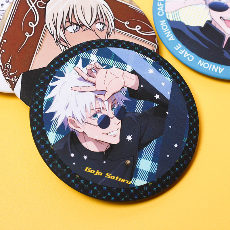 厚底磨砂凹槽日谷底吧唧定制自印动漫马口铁徽章DIY金属勋章胸针,淘宝优惠券,粉丝福利购,淘宝优惠卷