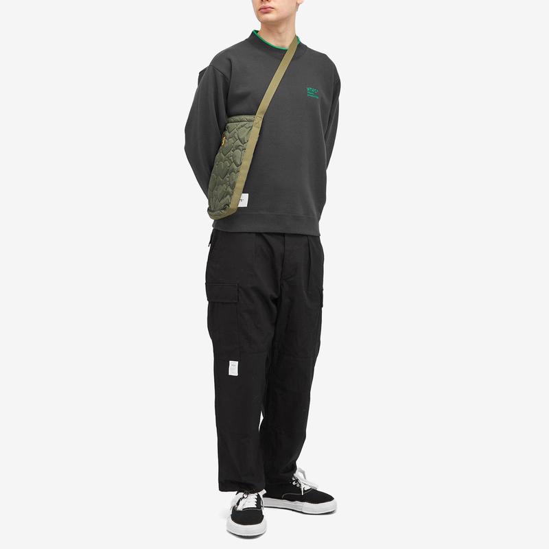 WTAPS 28 Contrast Crew Sweat春季时尚新款卫衣休闲百搭套头衫-图1