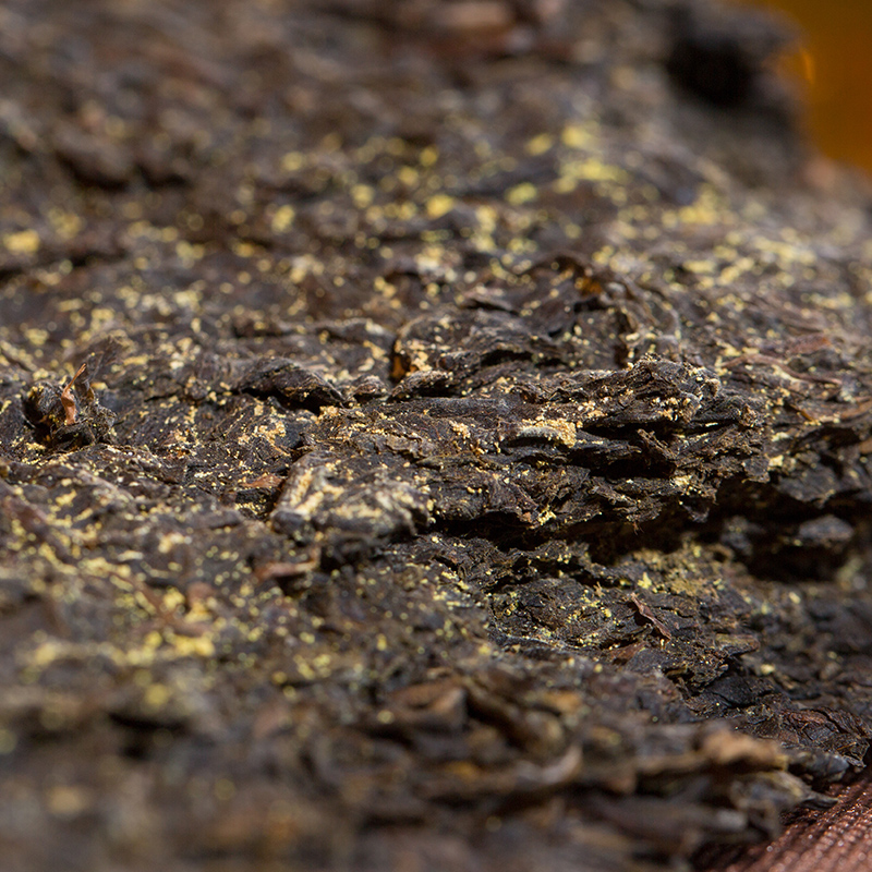 湘益茯茶2019年刘大师茯茶1kg安化黑茶金花茯砖益阳茶厂 - 图2