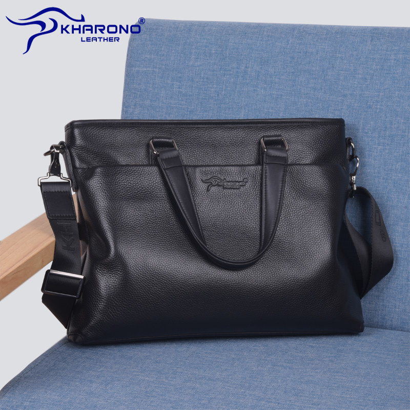卡欧诺袋鼠男手提包真皮男士包包 kharono男士包袋