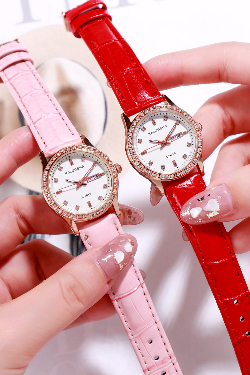 卡罗莎2020新款时尚潮流夜光女式表 卡罗莎国产腕表