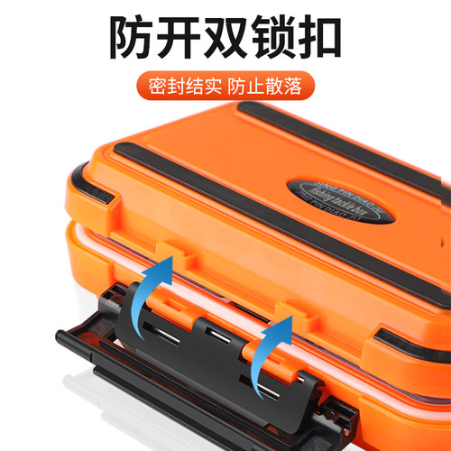新款钓鱼配件盒防水路亚盒工具盒鱼钩收纳盒路亚饵盒钓鱼用品装备 - 图2