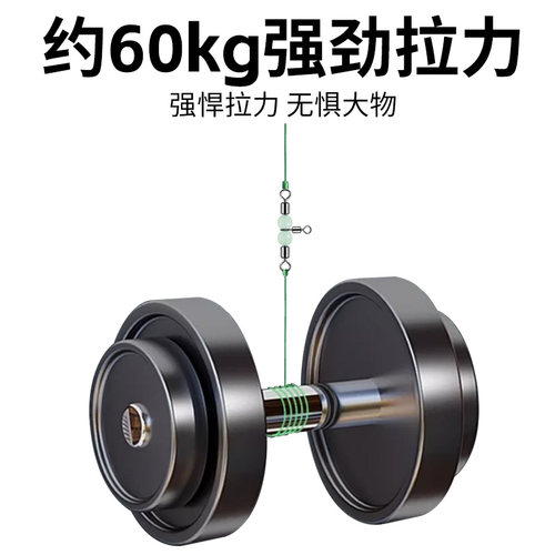 风筝钓组海钓8八字环三叉转环连接器分叉器三通路亚别针T型连接环 - 图2