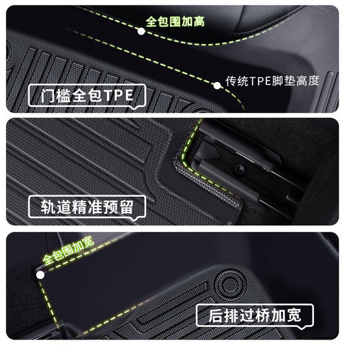 专用 广汽传祺GS3 GS4影豹GS8 gs5影酷GA6六座全包围TPE汽车脚垫^ - 图2